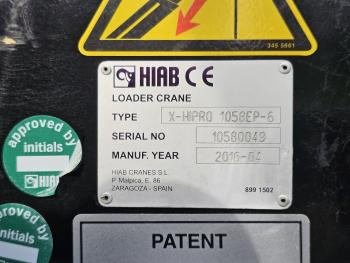 FH 16.650 8x4 / HIAB 105 t/m CRANE / KRAN